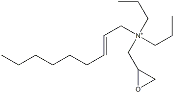 Dipropyl(2-nonenyl)glycidylaminium 구조식 이미지