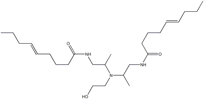 N,N'-[2-Hydroxyethyliminobis(2-methyl-2,1-ethanediyl)]bis(5-nonenamide) 구조식 이미지