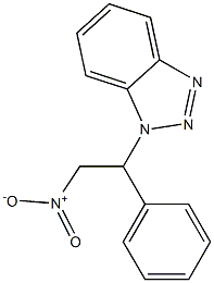 1-(2-Nitro-1-phenylethyl)-1H-benzotriazole 구조식 이미지