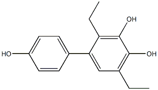 2,5-Diethyl-1,1'-biphenyl-3,4,4'-triol Structure