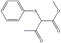 2-Phenylthio-3-oxobutyric acid methyl ester 구조식 이미지