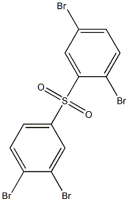 2,5-Dibromophenyl 3,4-dibromophenyl sulfone Structure