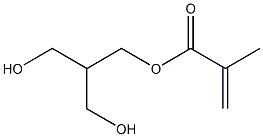 Methacrylic acid 3-hydroxy-2-(hydroxymethyl)propyl ester 구조식 이미지