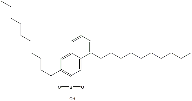 3,8-Didecyl-2-naphthalenesulfonic acid 구조식 이미지