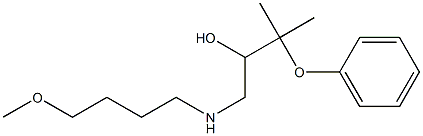 1-[(4-Methoxybutyl)amino]-3-methyl-3-phenoxy-2-butanol 구조식 이미지