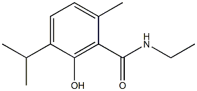 N-Ethyl-3-hydroxy-p-cymene-2-carboxamide Structure