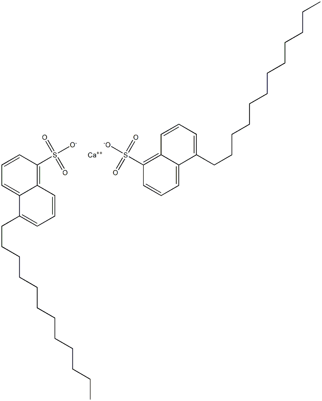 Bis(5-dodecyl-1-naphthalenesulfonic acid)calcium salt Structure