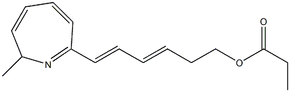 7-(6-Ethylcarbonyloxy-1,3-hexadien-1-yl)-2-methyl-2H-azepine Structure