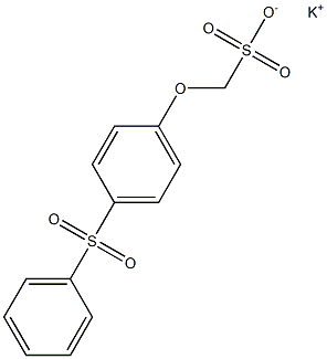 p-(Phenylsulfonyl)phenoxymethanesulfonic acid potassium salt 구조식 이미지