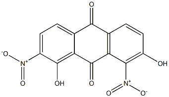 1,7-Dihydroxy-2,8-dinitroanthraquinone Structure