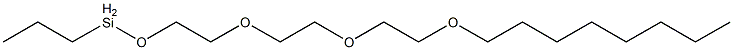 Propyl[2-[2-[2-(octyloxy)ethoxy]ethoxy]ethoxy]silane Structure