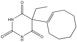 5-(1-Cycloocten-1-yl)-5-ethylbarbituric acid 구조식 이미지