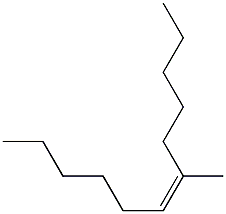 (Z)-6-Methyl-6-dodecene 구조식 이미지