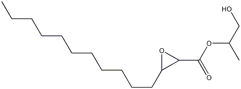 2,3-Epoxymyristic acid 2-hydroxy-1-methylethyl ester Structure