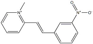 2-(3-Nitrostyryl)-1-methylpyridinium 구조식 이미지