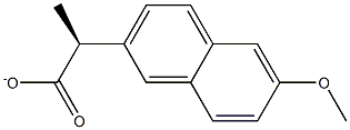 (S)-2-(6-Methoxy-2-naphtyl)propionic acidanion Structure