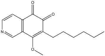 7-Hexyl-8-methoxyisoquinoline-5,6-dione Structure
