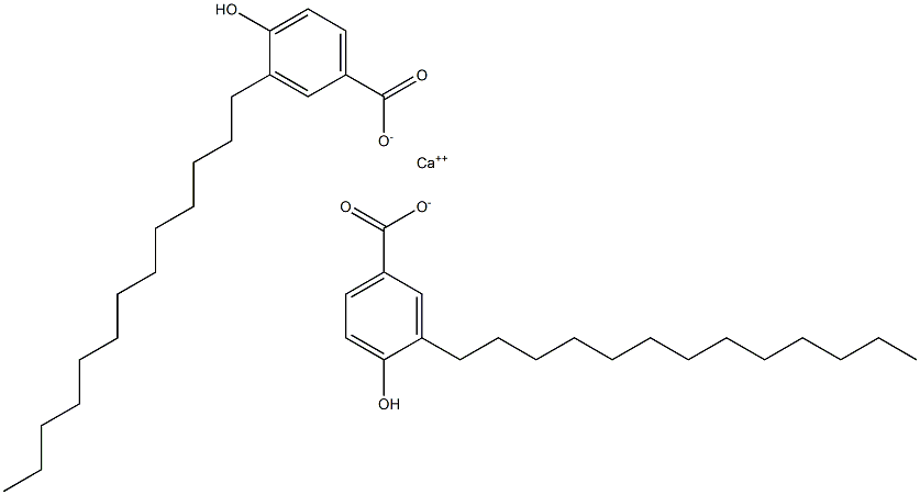 Bis(3-tridecyl-4-hydroxybenzoic acid)calcium salt 구조식 이미지