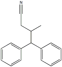 3-Methyl-4,4-diphenylbutanenitrile 구조식 이미지