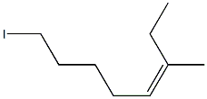 (Z)-3-Methyl-8-iodo-3-octene Structure