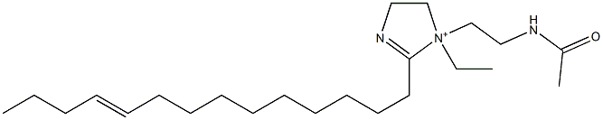 1-[2-(Acetylamino)ethyl]-1-ethyl-2-(10-tetradecenyl)-2-imidazoline-1-ium 구조식 이미지