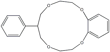 6-Phenyl-2,3,6,7,9,10-hexahydro-5H-1,4,8,11-benzotetraoxacyclotridecin 구조식 이미지