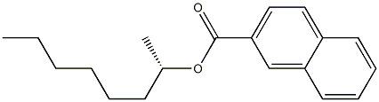 (+)-2-Naphthoic acid [(S)-1-methylheptyl] ester 구조식 이미지