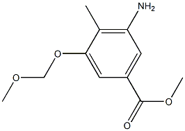 3-(Methoxymethoxy)-4-methyl-5-aminobenzoic acid methyl ester 구조식 이미지