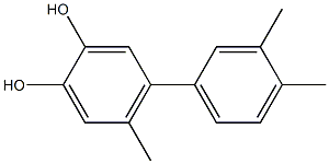 5-Methyl-4-(3,4-dimethylphenyl)benzene-1,2-diol 구조식 이미지