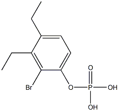 Phosphoric acid bis(ethyl)[2-bromophenyl] ester Structure