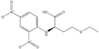 (2R)-4-(Ethylthio)-2-(2,4-dinitrophenylamino)butyric acid 구조식 이미지