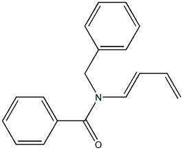 N-Benzyl-N-[(1E)-1,3-butadienyl]benzamide 구조식 이미지