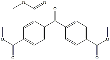 4-[p-(Methoxycarbonyl)benzoyl]isophthalic acid dimethyl ester Structure