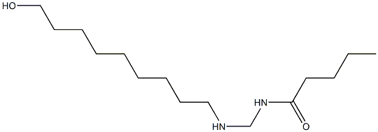 N-[[(9-Hydroxynonyl)amino]methyl]valeramide 구조식 이미지