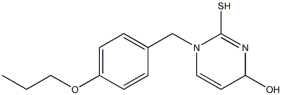 1,4-Dihydro-2-mercapto-1-(4-propoxybenzyl)pyrimidin-4-ol Structure