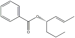 [2E,4S,(+)]-2-Heptene-4-ol benzoate 구조식 이미지