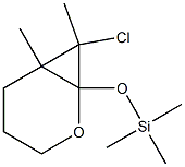 7-Chloro-6,7-dimethyl-1-(trimethylsilyloxy)-2-oxabicyclo[4.1.0]heptane Structure