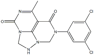 5-Methyl-7-(3,5-dichlorophenyl)-1,2,7,8-tetrahydro-3H,6H-1,2a,4,7,8a-pentaazaacenaphthylene-3,6-dione Structure