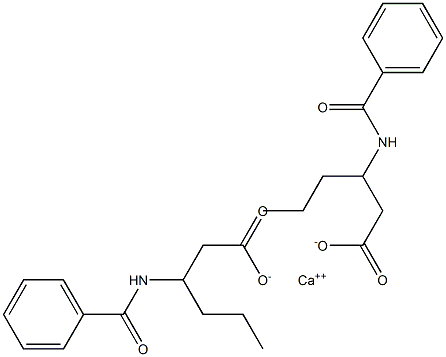 Bis(3-benzoylaminohexanoic acid)calcium salt Structure