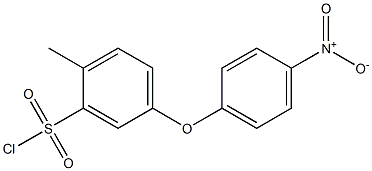 5-(4-Nitrophenoxy)-2-methylbenzenesulfonyl chloride 구조식 이미지