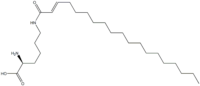 N6-(2-Nonadecenoyl)lysine Structure