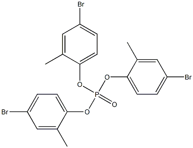 Phosphoric acid tris(4-bromo-2-methylphenyl) ester 구조식 이미지