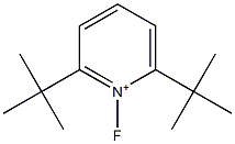 1-Fluoro-2,6-di-tert-butylpyridinium Structure