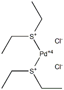 Bis(diethylsulfonio)palladium(IV) dichloride Structure