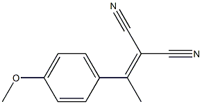 2-[1-(4-Methoxyphenyl)ethylidene]malononitrile 구조식 이미지