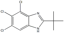 2-tert-Butyl-4,5,6-trichloro-1H-benzimidazole Structure