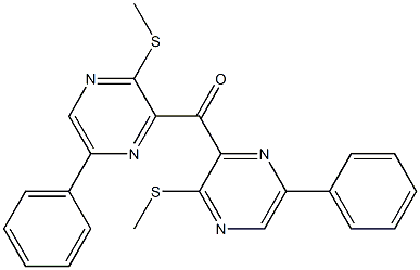 Phenyl[2-(methylthio)pyrazin-3-yl] ketone Structure