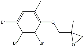 2,3,4-Tribromo-6-methylphenyl 2-methylglycidyl ether Structure