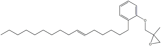 2-(6-Hexadecenyl)phenyl 2-methylglycidyl ether 구조식 이미지