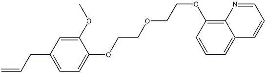 3-[4-[2-[2-[(Quinolin-8-yl)oxy]ethoxy]ethoxy]-3-methoxyphenyl]-1-propene Structure